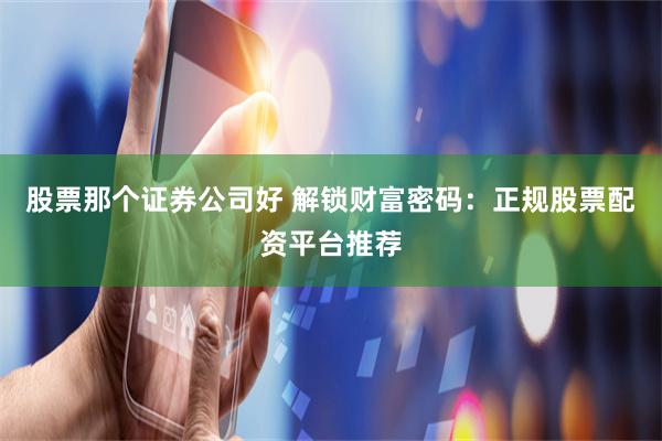 股票那个证券公司好 解锁财富密码：正规股票配资平台推荐